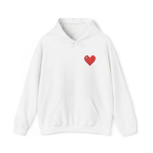 Jelviana Heart Design Hoodie - Cozy Love Apparel for All Occasions